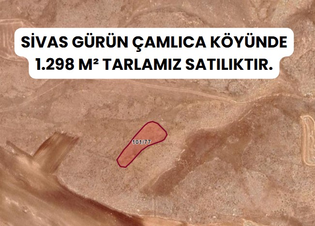 SİVAS GÜRÜN ÇAMLICA  KÖYÜNDE  1.298  M² TARLA  SATILIKTIR - SİVAS GÜRÜN fotoğraf 7